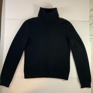 Ralph Lauren Womens 100% Cashmere Black Turtleneck Sweater Small LRL.